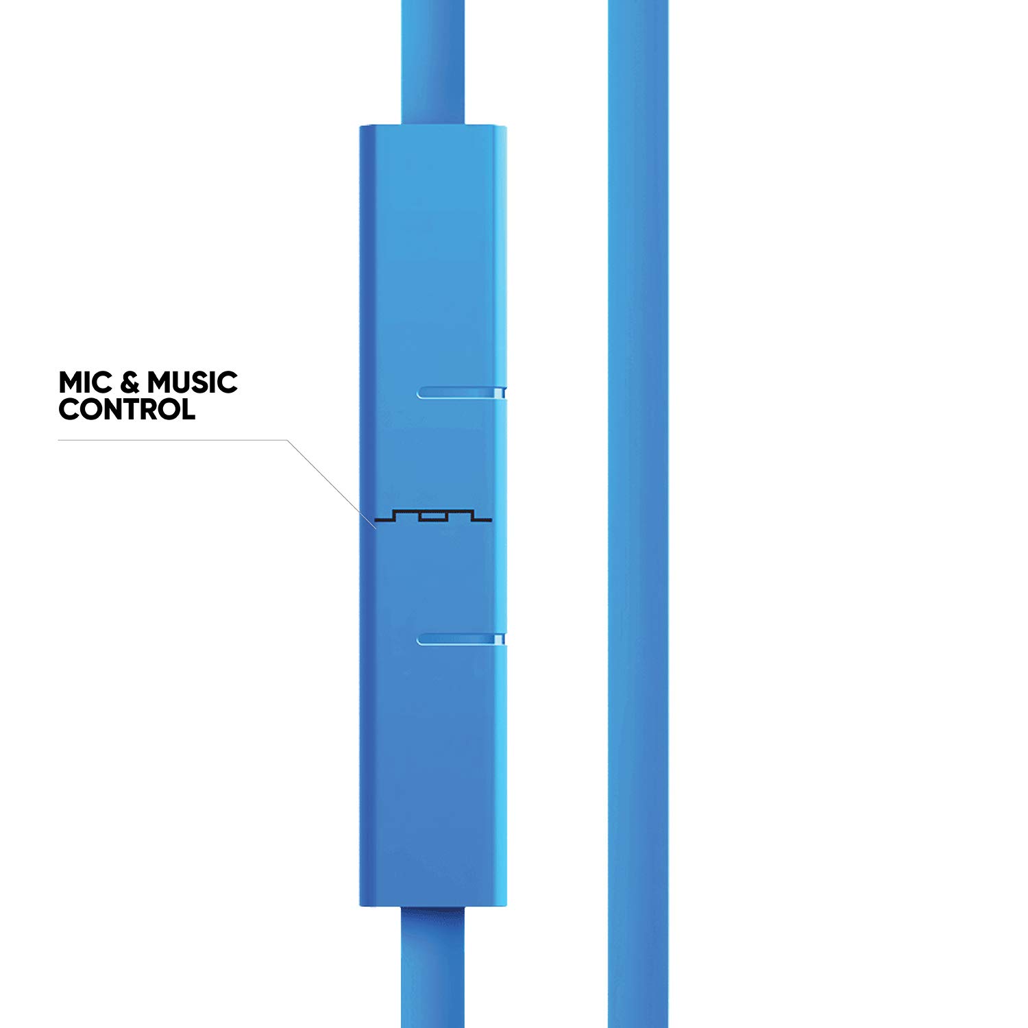 Sol Republic JAX In-Ear Headphones with 1-Button Mic & Music Control - Electric Blue | Noise Isolating Earbuds for Running, Gym & Commuting