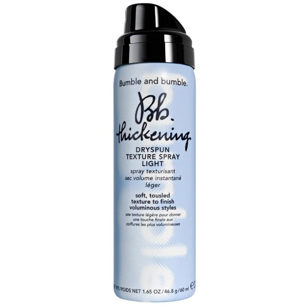 Bumble and Bumble Thickening Dryspun Texture Spray for Fine Hair - Volumizing & Texturizing Hair Styling Product for Beachy Waves & Everyday Volume (3.4 oz) - Perfect for Salon-Quality Styles at Home
