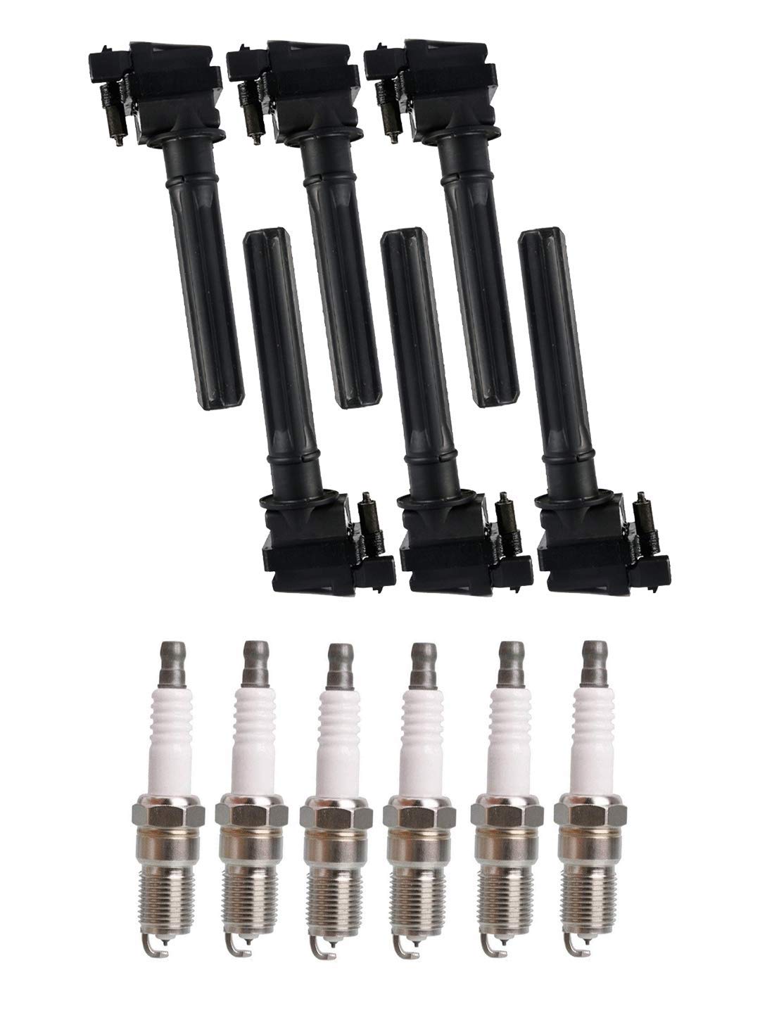 ENA Set of 6 Ignition Coils & Iridium Spark Plugs Compatible with Chrysler Dodge 2.7L 3.2L 3.5L (2000-2005) - Concorde 300 Intrepid LHS Pacifica Prowler Magnum - Replaces UF269 UF395 - Perfect for Engine Performance & Tune-Up