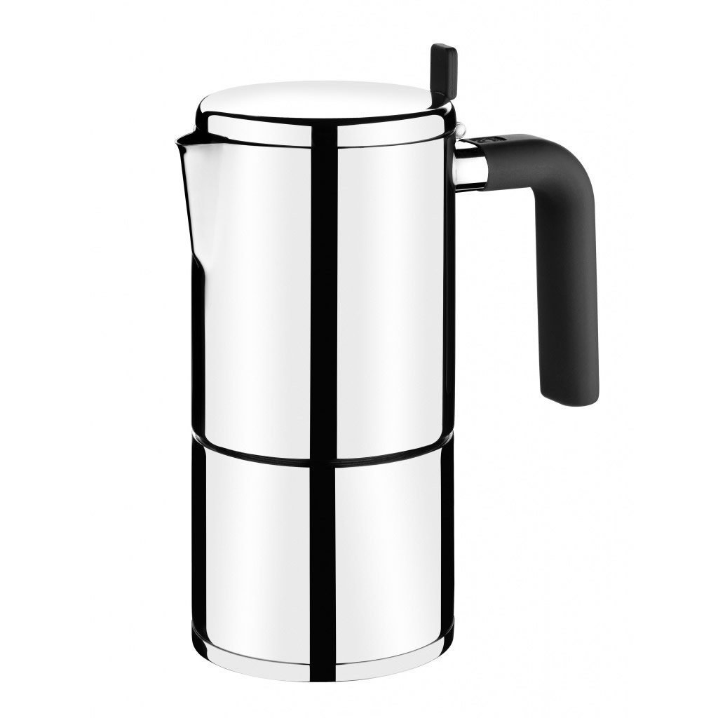 Bali Stainless Steel Coffee Maker - 6 Cup Capacity for Home, Office, and Camping Use