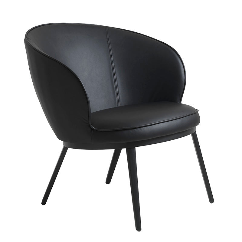 GAIN Lounge Chair - Modern Black Accent Chair for Living Room, Bedroom & Office - Comfortable Relaxation & Stylish Home Decor