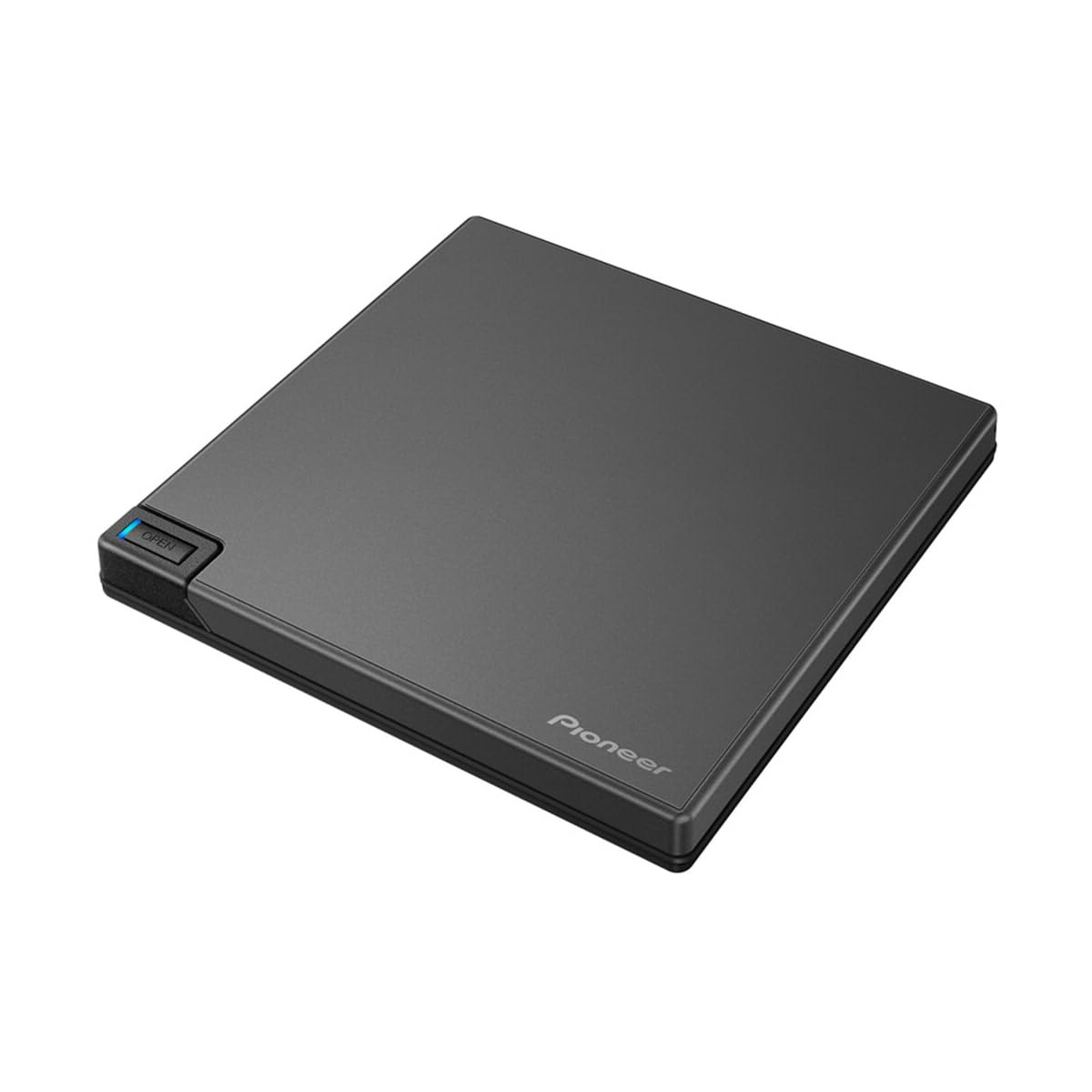 Pioneer BDR-XD08 USB 3.2 Gen1 Slim External Blu-Ray Burner - Portable BD/DVD/CD Writer Drive for Laptop & PC, Misty Black - Perfect for Home Theater, Media Backup & Entertainment