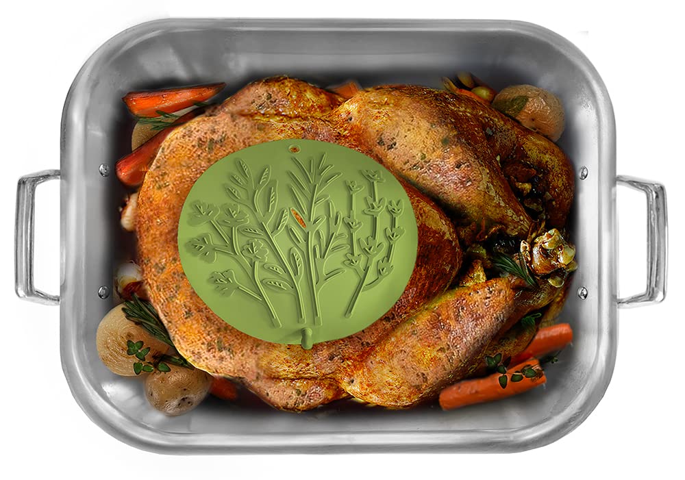 Talisman Designs 8-Inch Steamer & Roasting Shields Set of 2 - Microwave & Oven Safe Food Steaming Lids for Meat, Vegetables & Seafood - Perfect for Healthy Cooking, Meal Prep & Kitchen Use