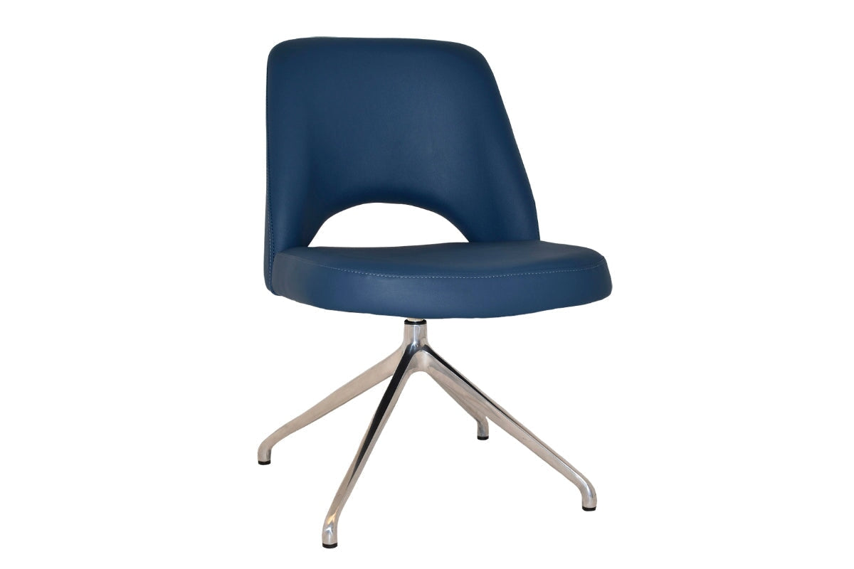 EZ Hospitality Cairo Indoor Armless Chair with Metal Base & Trestle - Perfect for Office, Conference Room, and Home Use