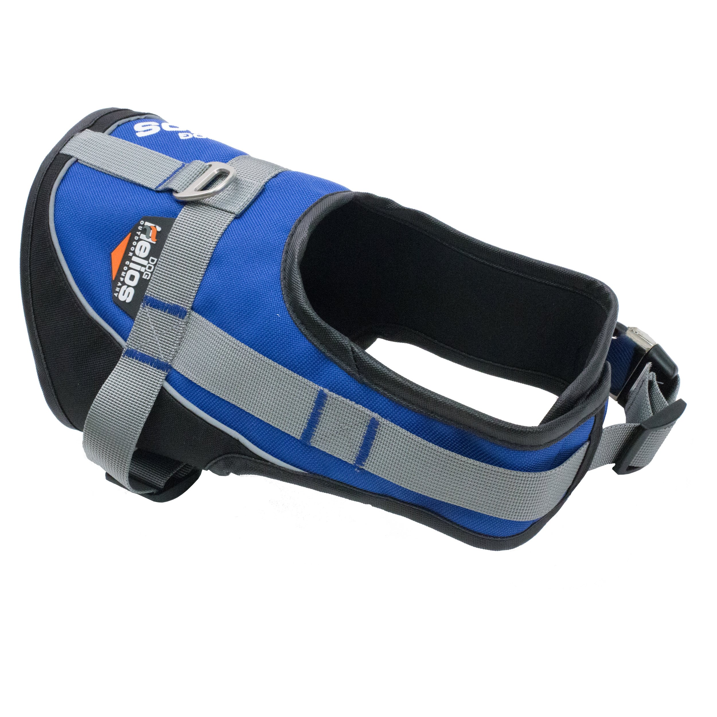 Helios 3M Reflective Adjustable Dog Leash & Harness Combo - Easy Tension Control for Small Dogs (Blue) - Perfect for Night Walks, Jogging & Outdoor Adventures