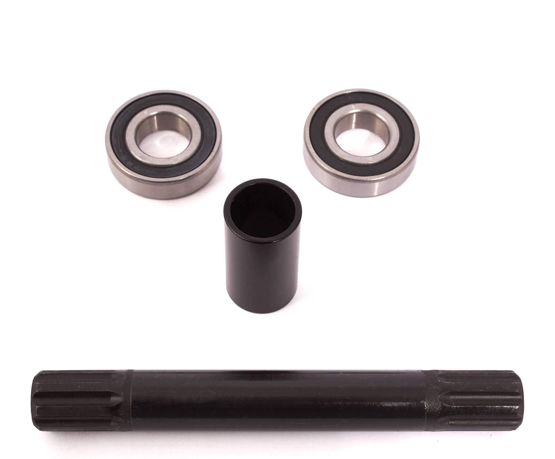 KHE MVP BMX Bottom Bracket Set - MID BB 8 Teeth Industrial Bearings CrMo - Durable Bike Parts for BMX Racing & Street Riding
