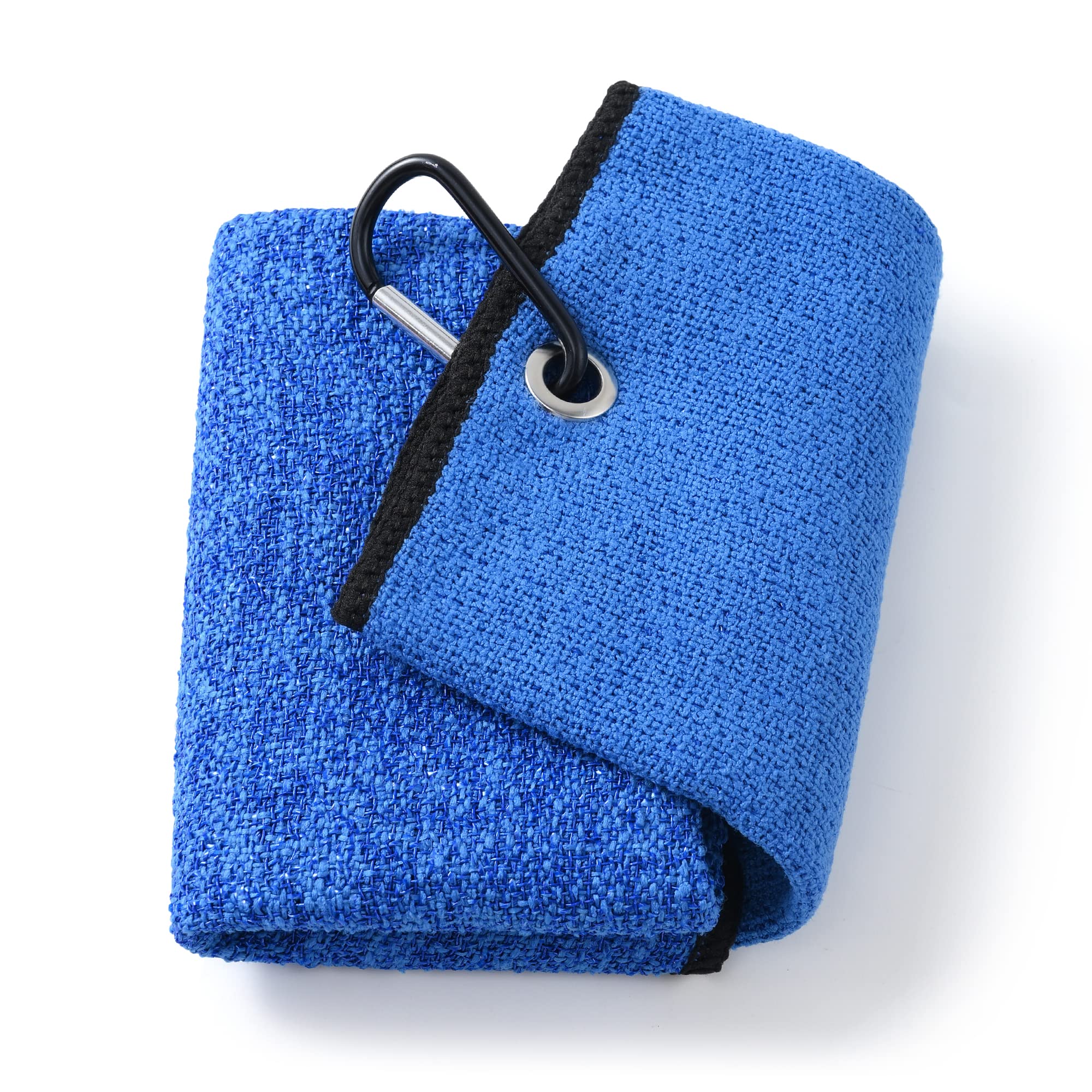 Tri-fold Golf Towel - Dual-Sided for Club & Ball Cleaning | Multi-use Sports Towel for Golfers