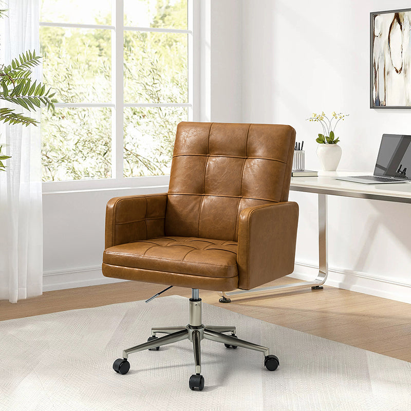 Ergonomic Leo Task Chair - Adjustable Office Chair with Lumbar Support for Home & Office Workspaces - Perfect for Long Hours of Sitting, Computer Work, and Study Sessions