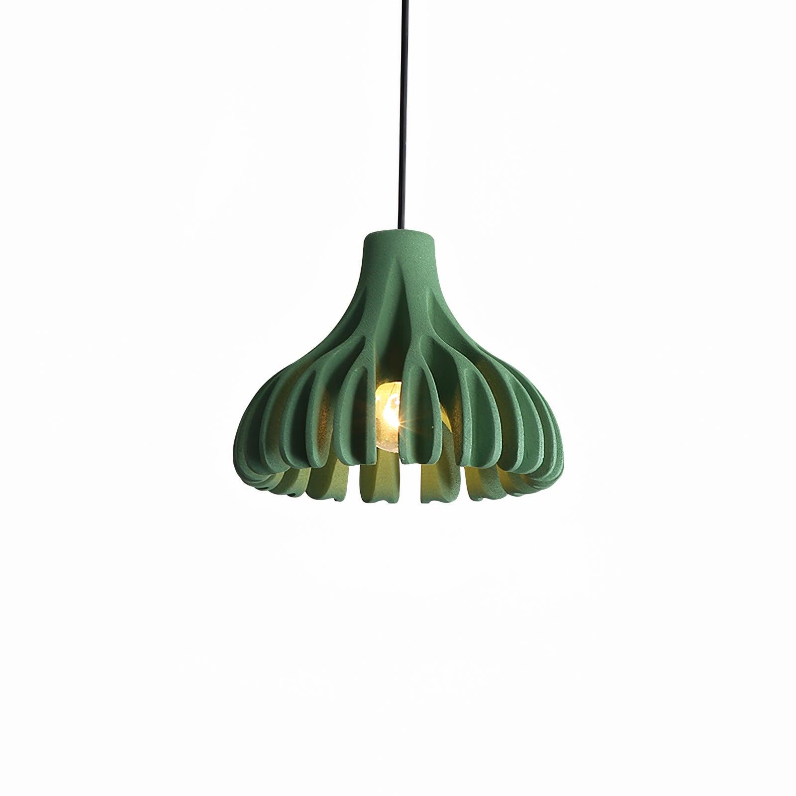 Handmade Coral Resin Pendant Light - Modern Boho Ceiling Lamp for Living Room, Bedroom & Dining Room Decor - Unique Hanging Light Fixture for Home Interior Design