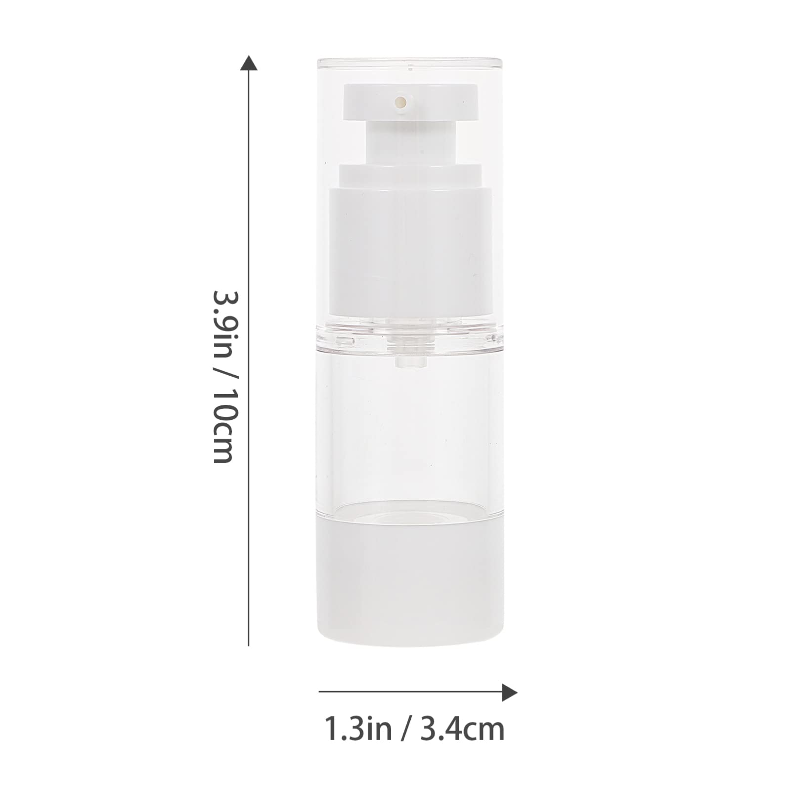 HEALLILY 10PCS Clear Vacuum Lotion Pump Bottles - Airless Cosmetic Cream Dispenser for Essential Oils, Skincare, and Travel (BPA-Free, Leak-Proof) | Perfect for DIY Beauty Products, Salons, and Home Use