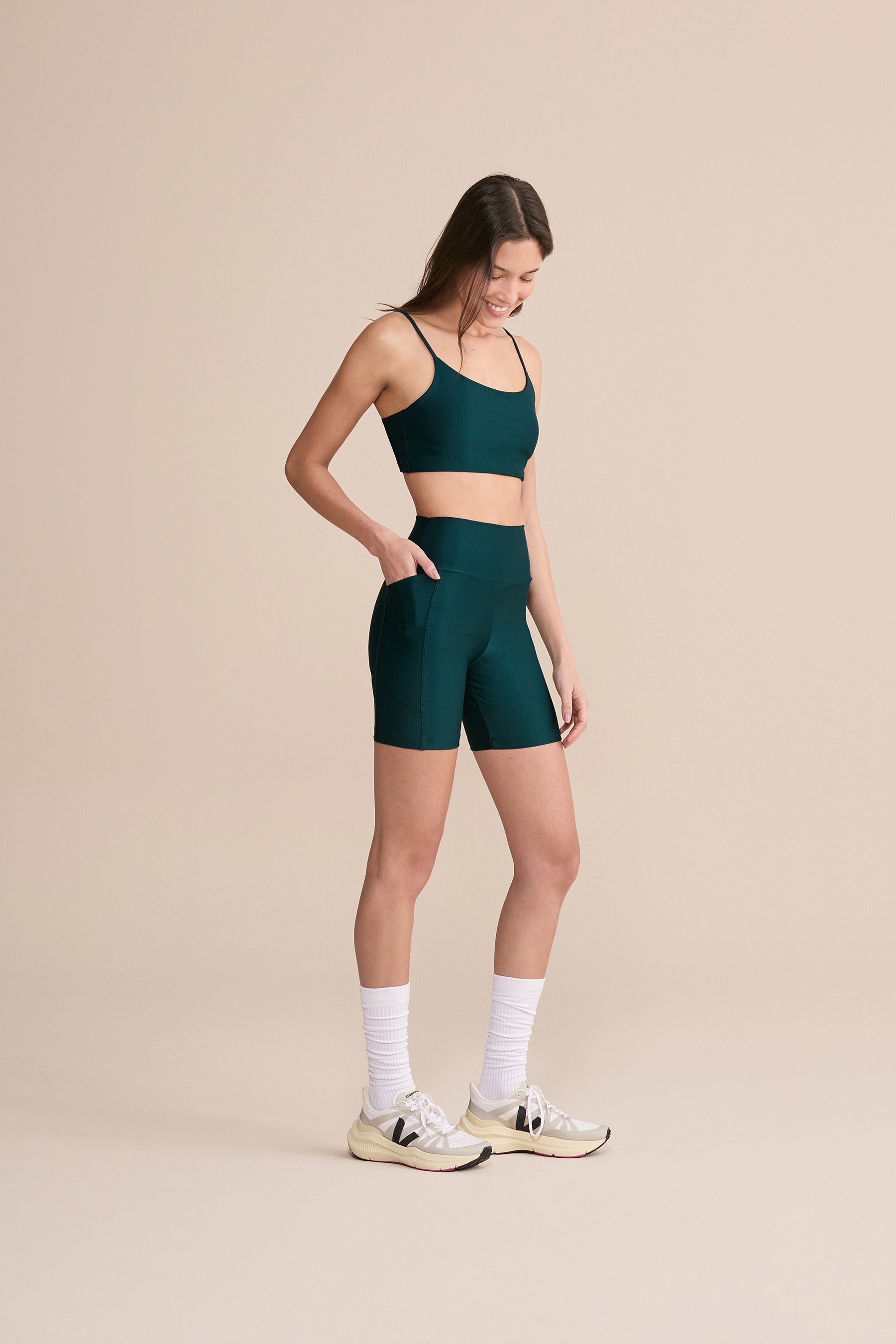 Allure® Adaptiv Long Shorts for Women - Stretchy Comfortable Workout & Lounge Shorts - Perfect for Yoga, Running, and Casual Wear