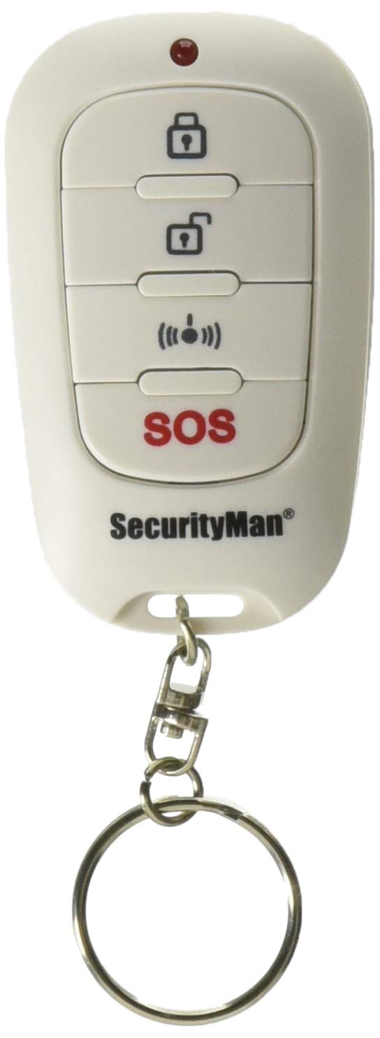 Securityman IWATCHALARMD Wireless Remote Controller for Home Security System - White (SM-007R) | Easy Installation & Smart Home Integration for Enhanced Protection