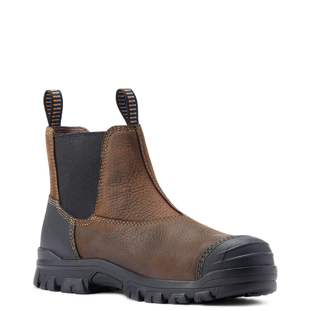 Ariat Men's Treadfast Chelsea Waterproof Steel Toe Work Boots - Durable Safety Shoes for Construction, Warehouse & Outdoor Work