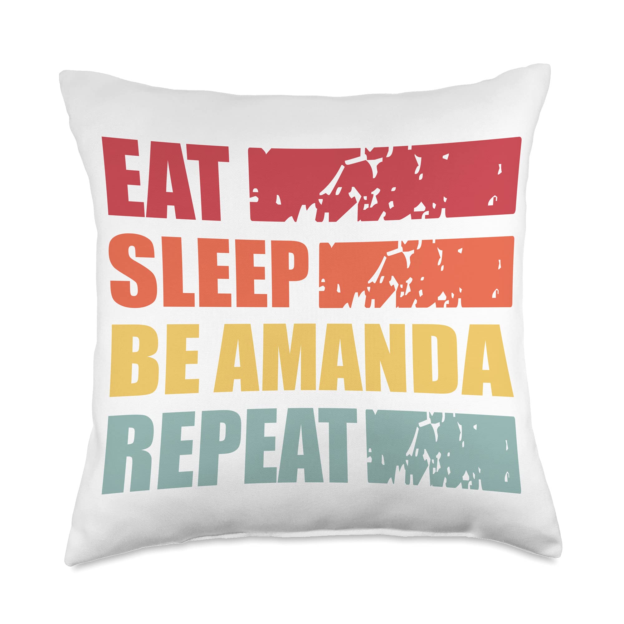 AMANDA Personalized Name Shirt & Throw Pillow - Custom First Name T-Shirt & Cushion Gift for Women - Perfect for Birthdays, Home Decor & Unique Gifts