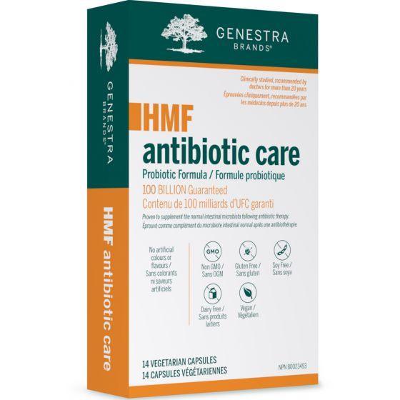 Genestra HMF Antibiotic Care Probiotic Supplement - 14 Veggie Capsules for Gut Health & Digestive Support - Ideal for Post-Antibiotic Recovery & Immune System Boost