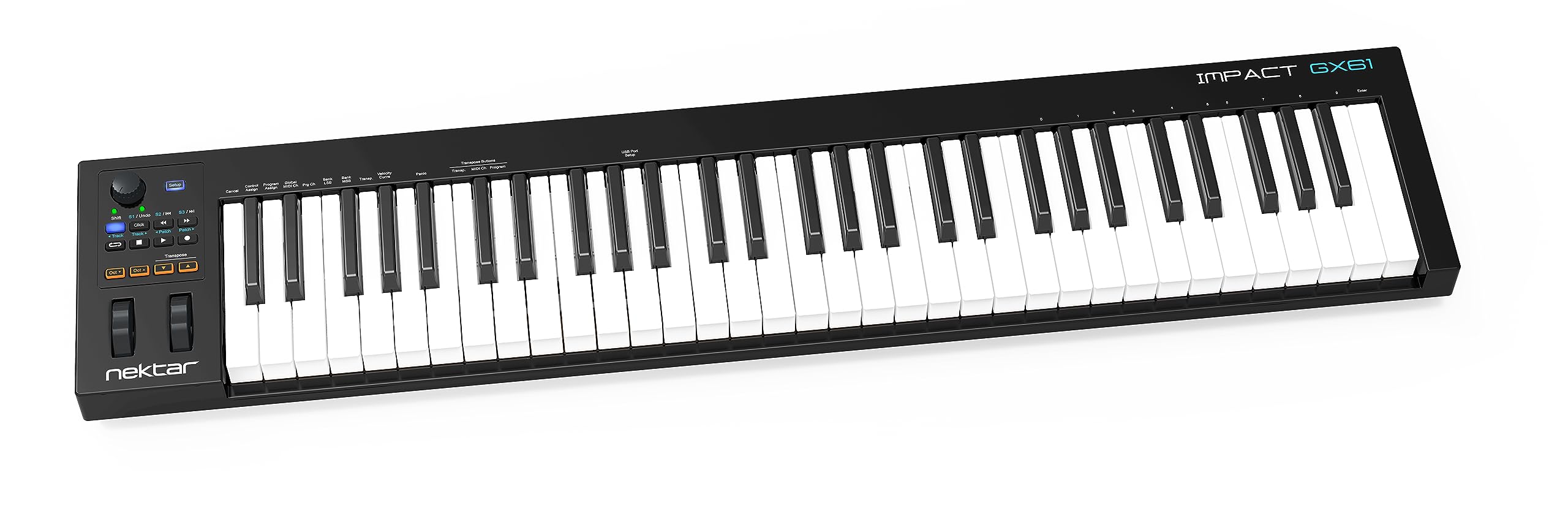 Nektar 61-Key USB MIDI Keyboard Controller for Music Production, Studio Recording & Live Performance - Plug & Play with DAW Software