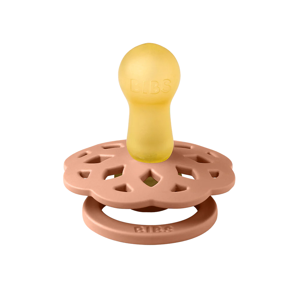 Boheme Color Pacifier for Babies - Soft Vanilla & Peach Silicone Soother - Perfect for Newborns, Infants, and Toddlers - Ideal for Daycare, Travel, and Comforting Fussy Babies