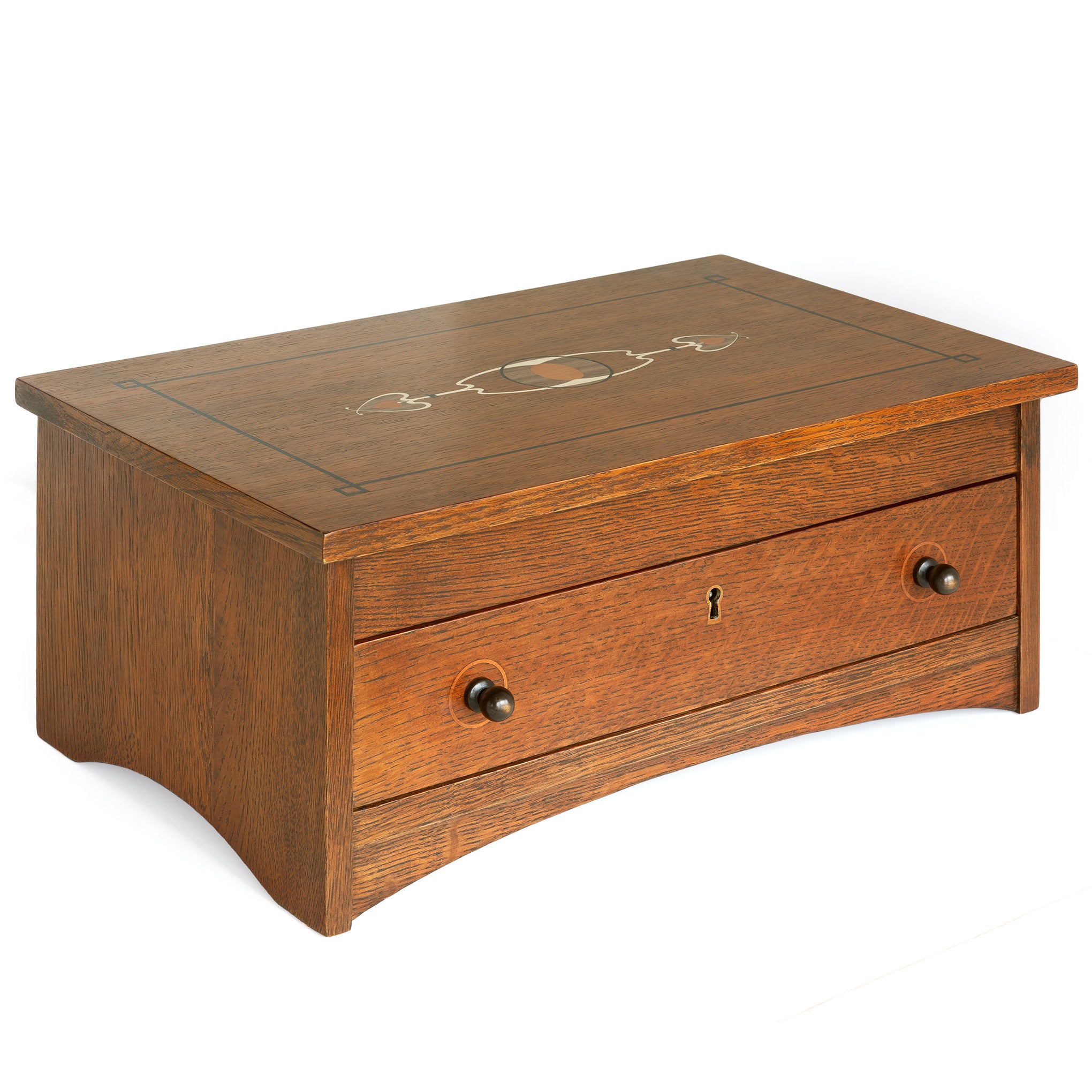 Handcrafted Harvey Ellis Wooden Jewelry Box - Premium Solid Wood Organizer for Necklaces, Rings & Earrings - Perfect Gift for Women, Brides & Anniversary - Elegant Home Decor & Travel Storage Solution