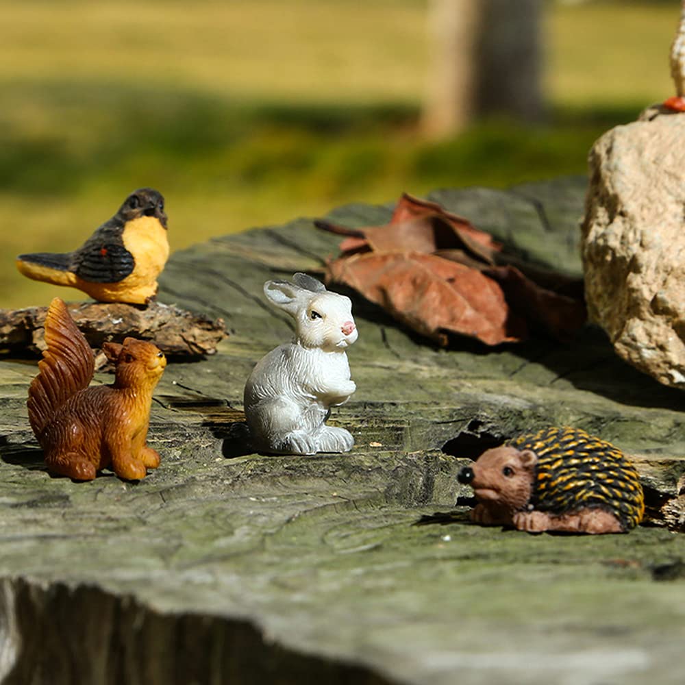 10Pcs Miniature Gnomes Set - Hand-Painted Garden Gnome Figurines with Accessories - Perfect for Home Decor, Fairy Gardens & Outdoor Display - Unique Gift Idea for Christmas & Birthday