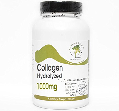 Hydrolyzed Collagen 1000mg - 90 Capsules | Pure, No Additives | Naturetition Supplements for Skin, Hair & Joint Health | Daily Beauty & Wellness Support