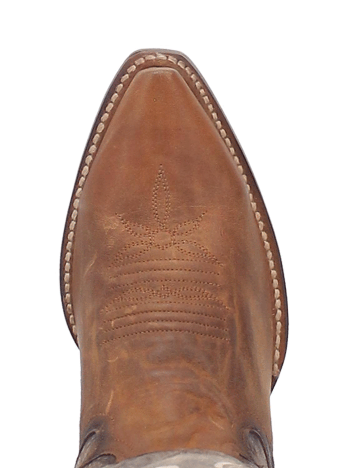 Dan Post DP4385 Women's Zoli Leather Cowboy Boots - Brown Western Riding Boots for Country Style & Outdoor Adventures
