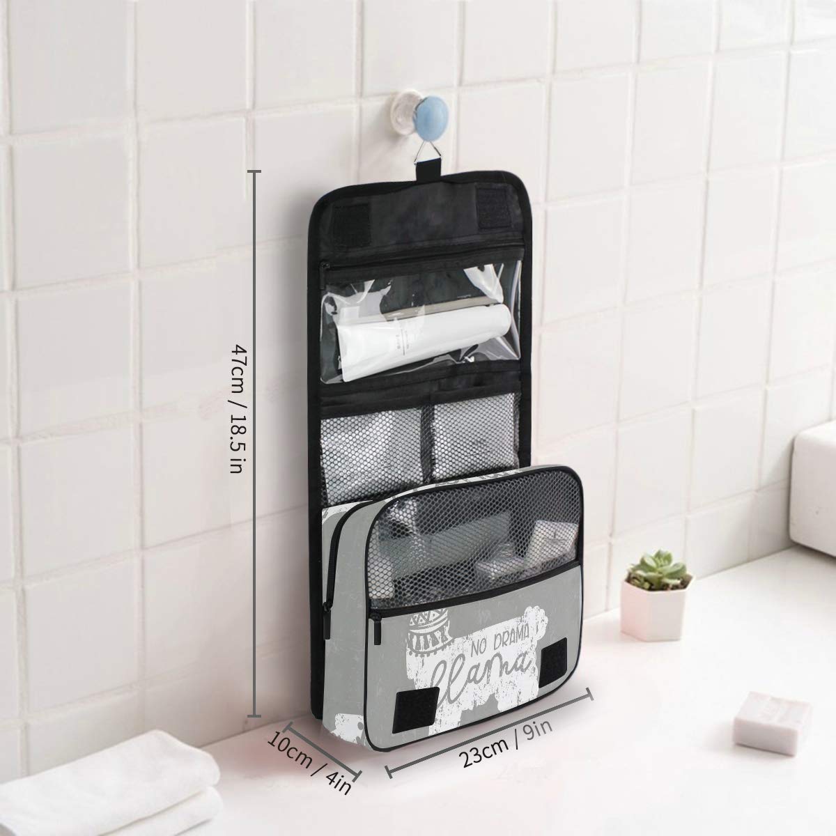 Multifunctional Hanging Toiletry Bag - Waterproof Travel Cosmetic Organizer for Women & Men | Portable Makeup Pouch for Bathroom, Gym, Camping & Vacation Essentials