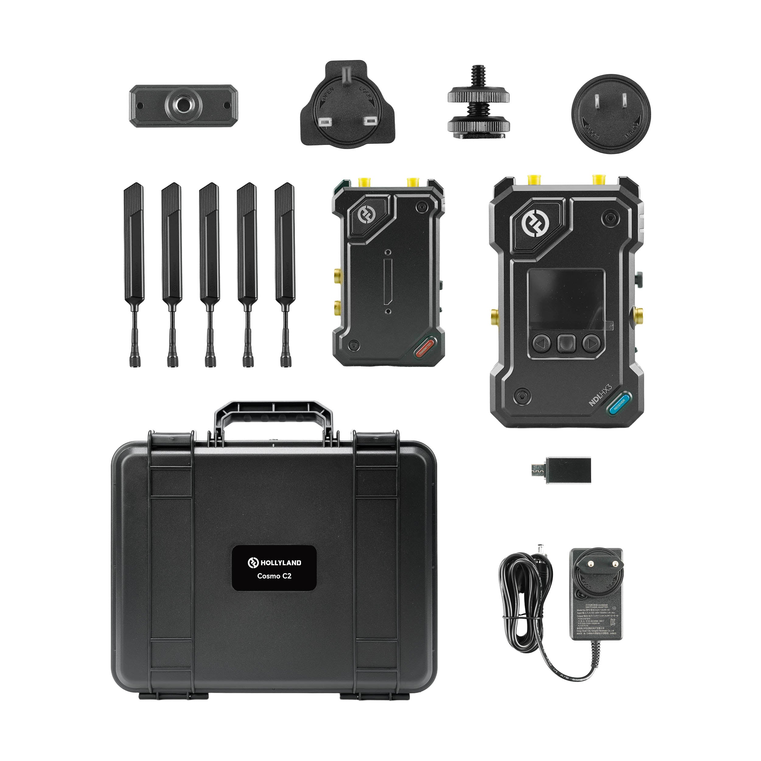COSMO C2 Wireless SDI/HDMI Video Transmission System - Professional Wireless Video Transmitter & Receiver for Live Streaming, Broadcast & Film Production (Ideal for Events, Weddings & Remote Shooting)
