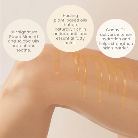 De la Heart Golden Body Oil - Nourishing & Hydrating Skin Oil for Radiant Glow, 3.4 fl oz | Perfect for Dry Skin Care, Massage & Nighttime Moisturizing Routine