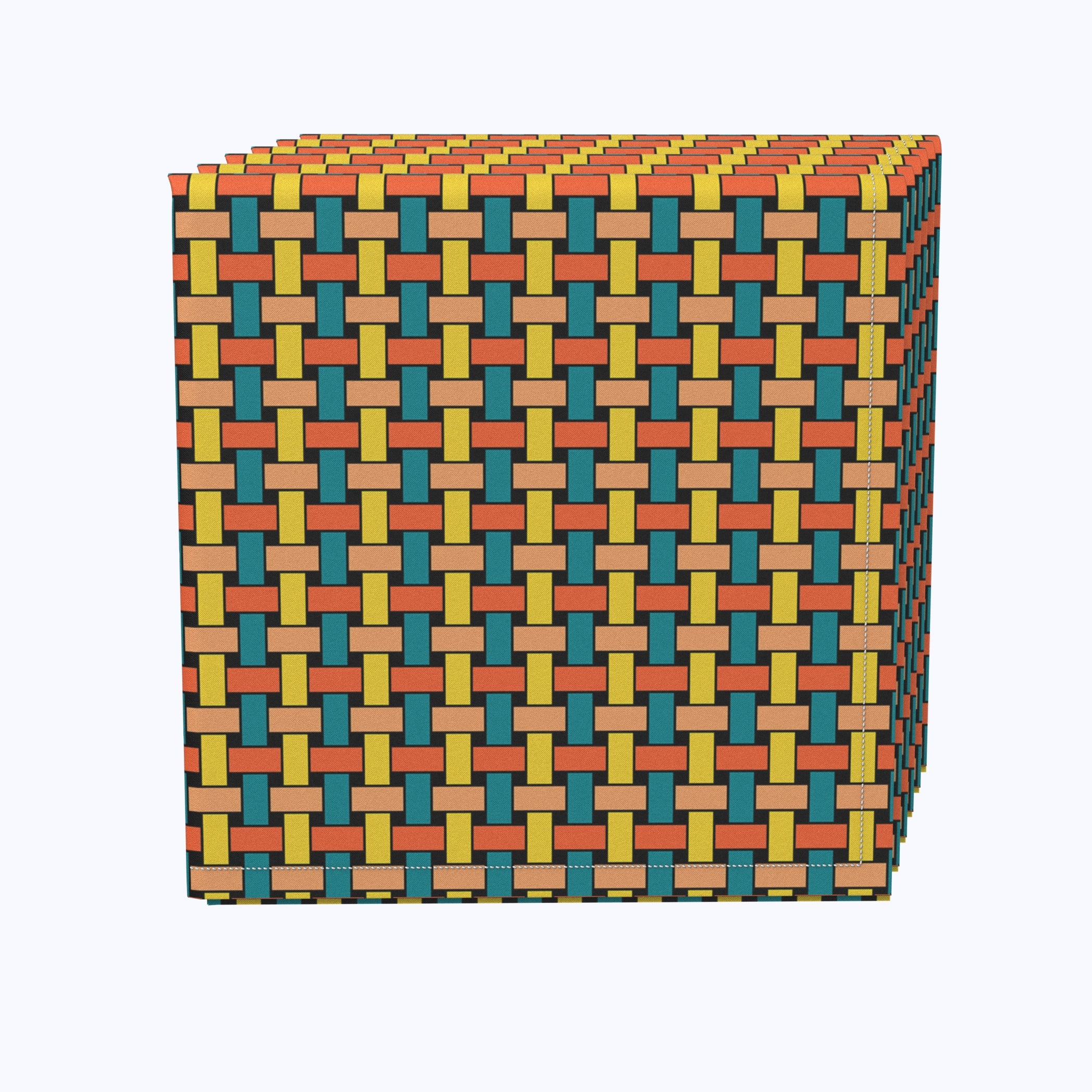 Vibrant Geometric Lattice Paper Napkins - 20-Pack Premium Party Dinner Napkins for Weddings, Birthdays & Holiday Celebrations