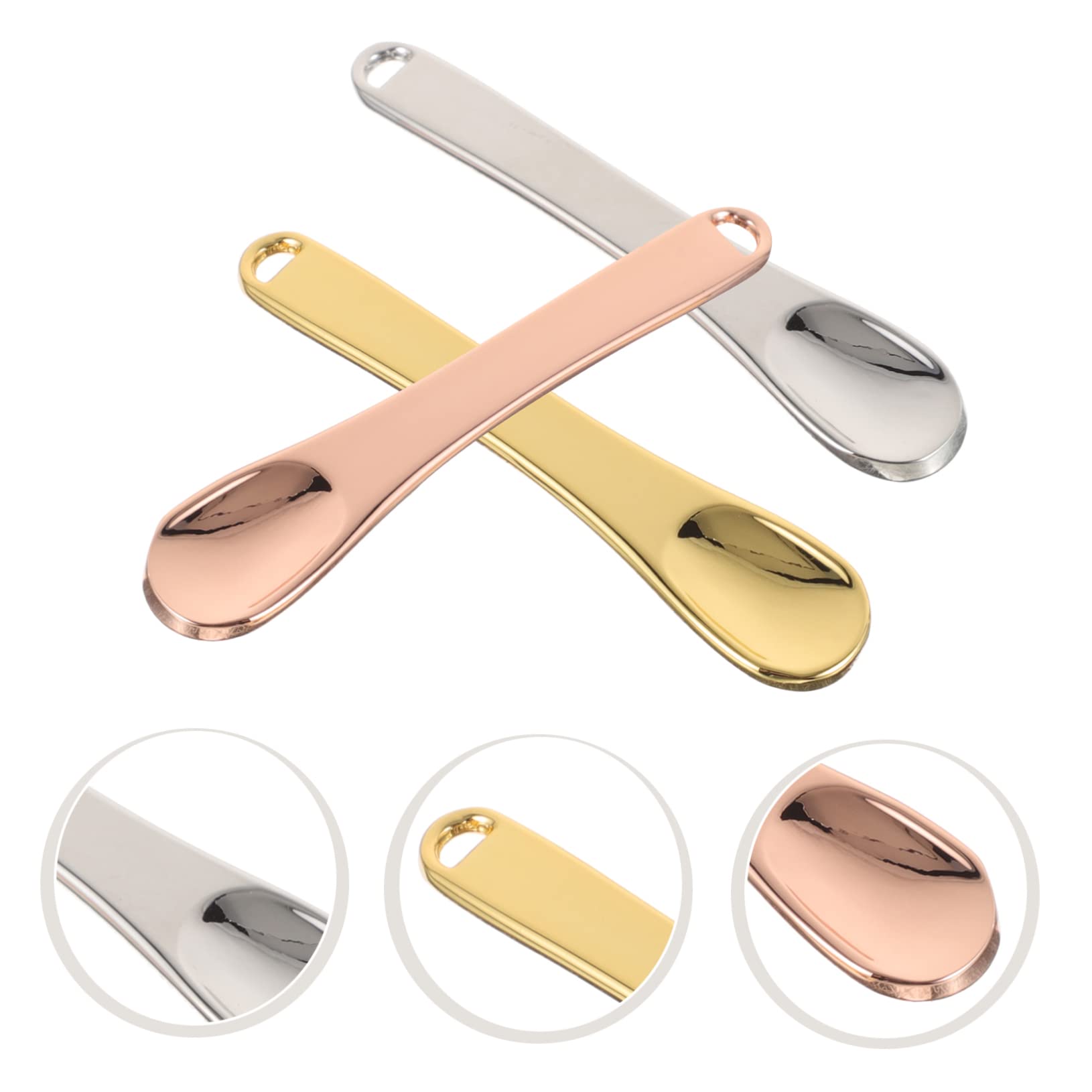 ULTECHNOVO 2-Pack Mini Makeup Spatulas - Skin Care & Lotion Applicator Tool - Non-Scratch Reusable Facial Cosmetic Spatula for Creams & Serums (3pcs x 2) - Perfect for Precise Makeup Application & Skincare Routine
