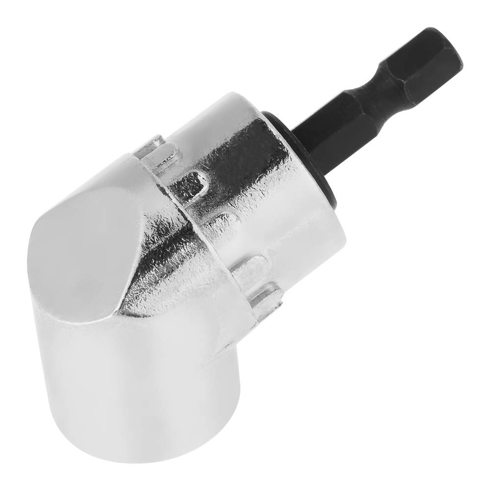1/4in 105 Degree Angle Screwdriver Extension Socket - Hex Shank Adjustable Drill Bit Attachment Holder for Electric Drills & Socket Wrenches - Perfect for Tight Spaces & DIY Projects
