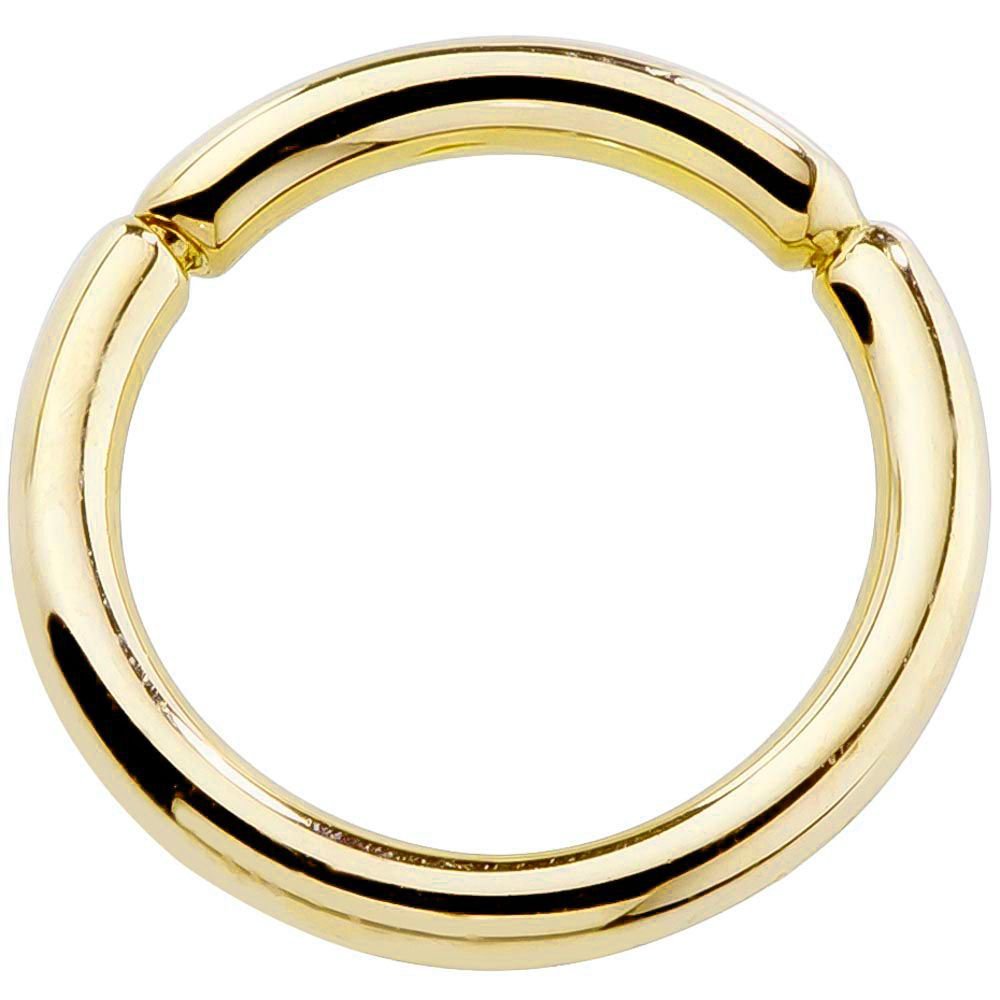 FreshTrends 14G 14K Yellow Gold Body Jewelry - Belly Ring, Nipple Ring, Septum Ring, Eyebrow Ring, Lip Ring for Piercing | Perfect for Everyday Wear, Parties & Self-Expression