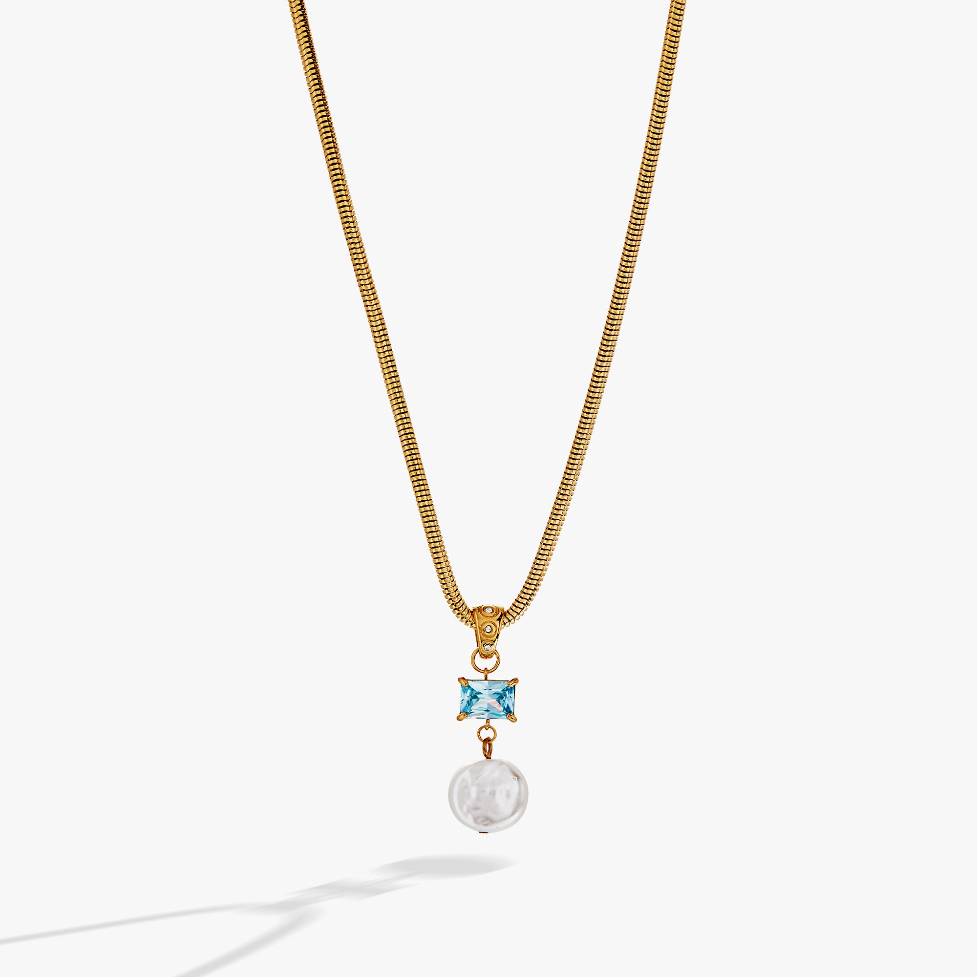 Elegant Coin Pearl Drop Pendant Necklace for Women - 18K Gold Plated Dainty Jewelry Gift for Birthday, Anniversary & Valentine's Day - Perfect for Weddings, Parties and Special Occasions