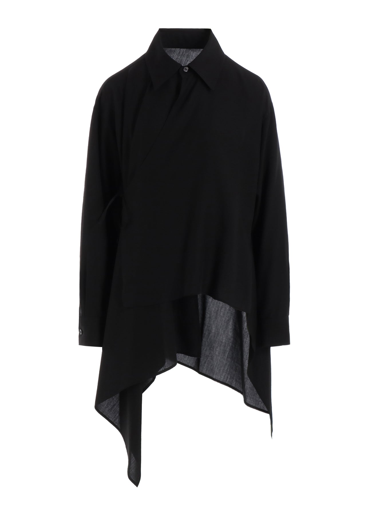 Asymmetrical Long Sleeve Cellulose Blouse for Women - Stylish Loose Fit Tunic Top for Casual Wear, Office & Date Night Outfits