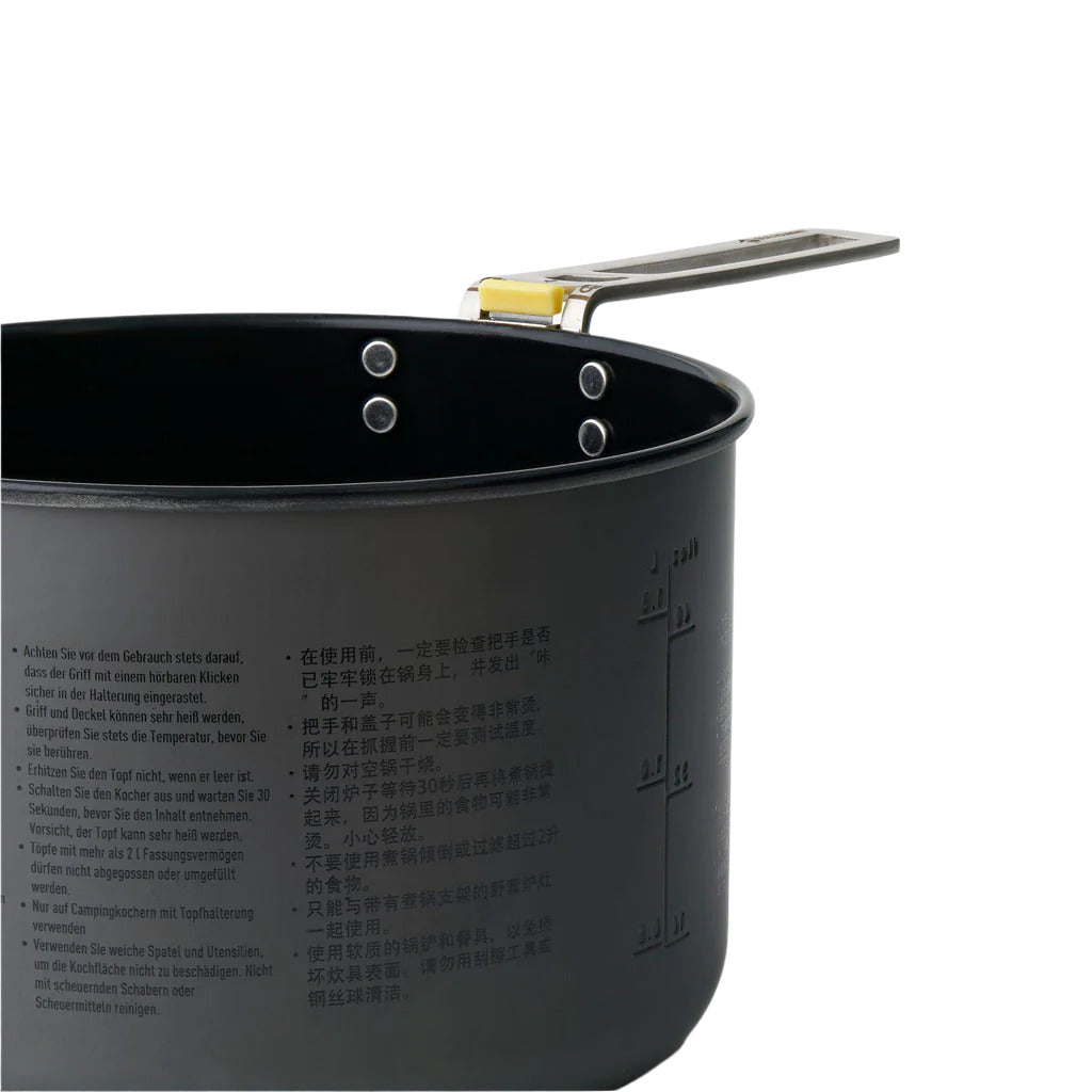 Frontier Ultra Lightweight Aluminum Pot - Grey Camping Cookware for Backpacking, Hiking & Outdoor Adventures
