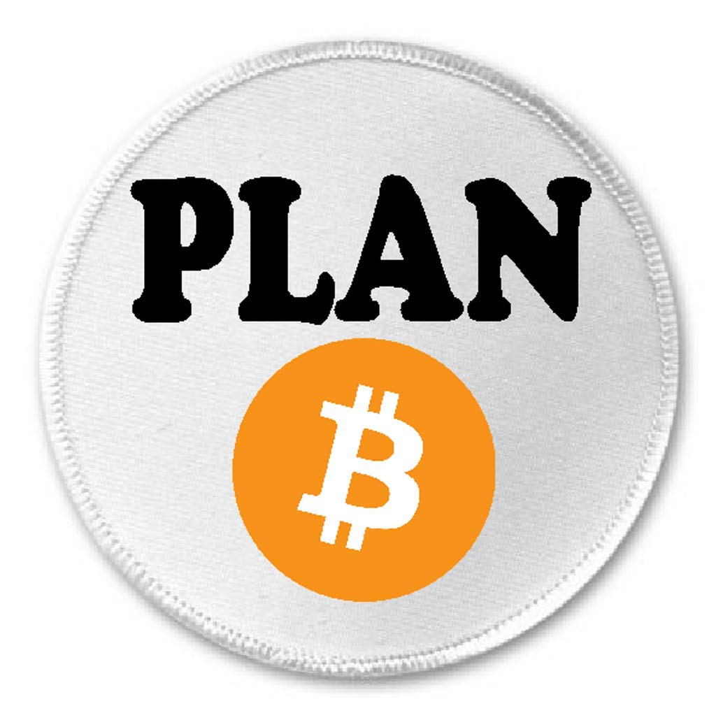 Bitcoin Cryptocurrency Money Symbol Iron On or Sew On Patch - 3 Inch Embroidered Badge for Jackets, Hats, Bags & DIY Crafts