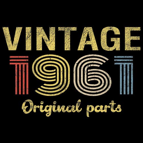 1961 Vintage Original Parts 64th Birthday Gift for Men - Retro 64th Birthday T-Shirt - Perfect for 1961 Birth Year Celebrations & Milestone Gifts