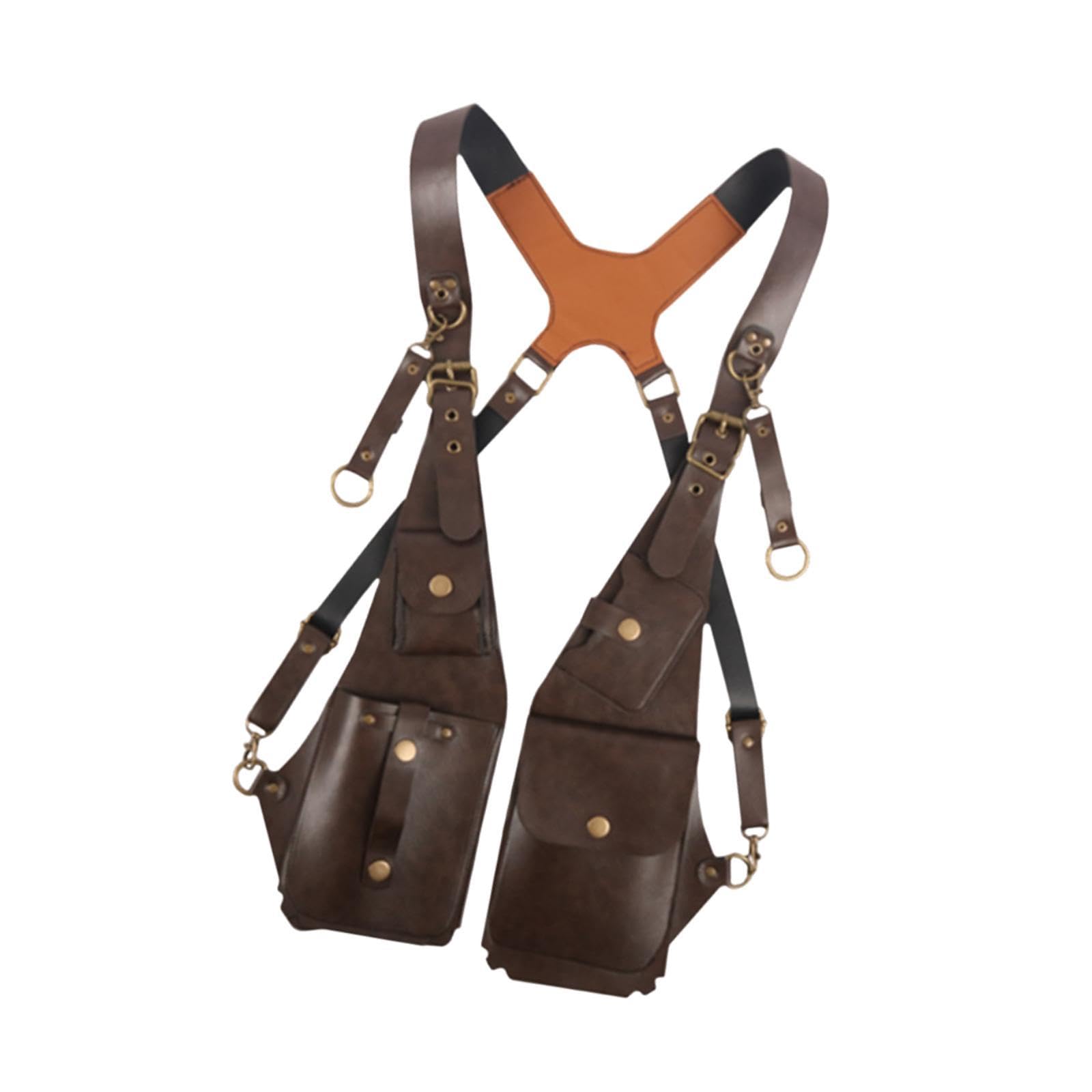 Men's Anti-Theft Crossbody Shoulder Bag - Adjustable PU Leather Strap Wallet Phone Bag for Travel, Hiking & Outdoor Activities