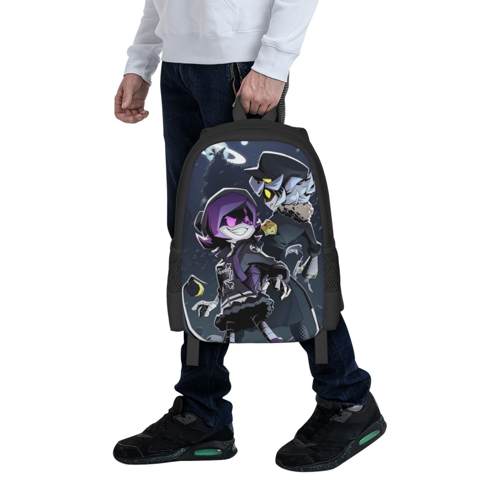 Murder Drones Themed Lightweight Large Capacity Laptop Backpack - Unisex 17 Inch Travel Backpack for School, Work & Outdoor Adventures