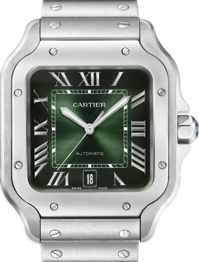 Cartier Santos de Cartier Stainless Steel Men's Watch - Luxury Swiss Timepiece for Business & Formal Occasions