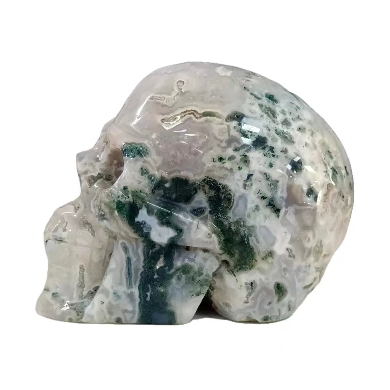 Handmade Custom Crystal Skull Sculpture - Natural Healing Stone, Reiki Energy, Home Decor Collectible - Perfect for Meditation, Spiritual Gifts & Feng Shui Decor