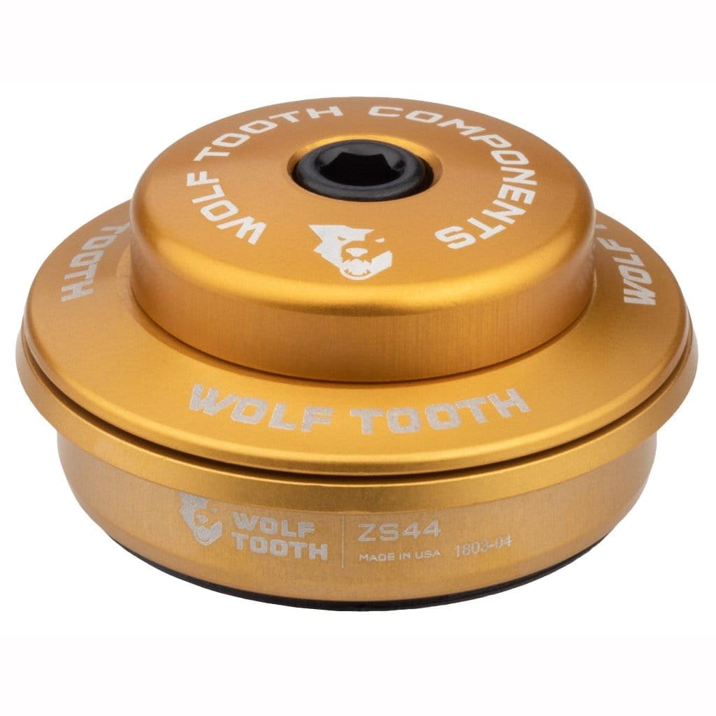 Wolf Tooth Premium Zero Stack (ZS) Headset - Lightweight & Durable Bike Headset for MTB, Road & Gravel Bikes - Perfect for Trail Riding, Commuting & Performance Cycling
