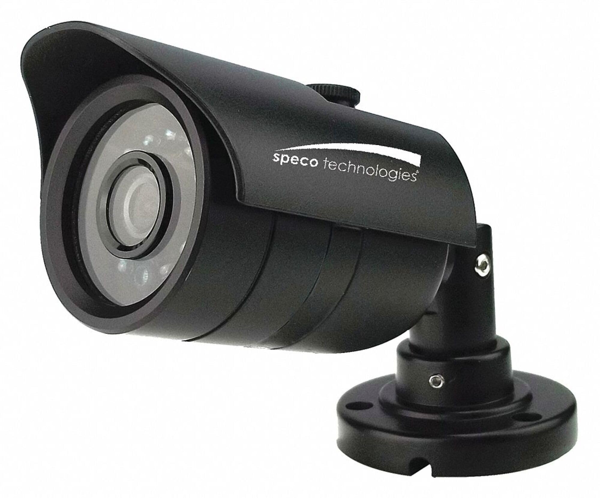 Speco Bullet Security Camera with Fixed Lens, 12VDC Power - Ideal for Home Surveillance, Outdoor Monitoring, and Business Security