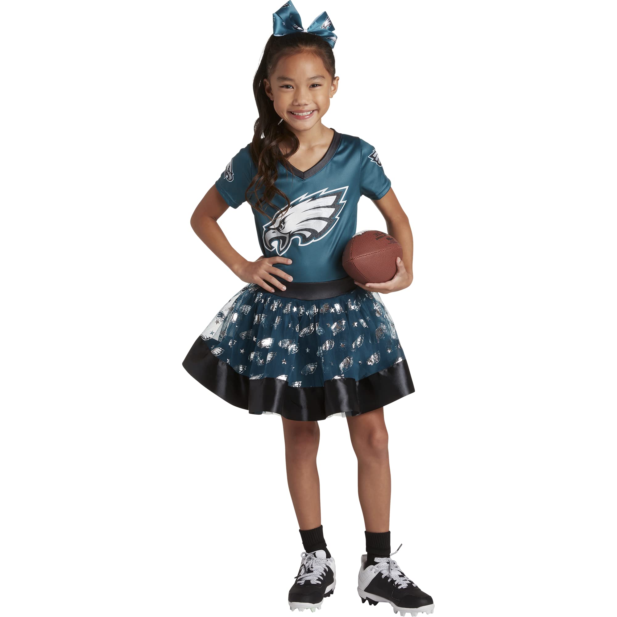 Girl's NFL MVP Tailgate Tutu Dress Costume - Perfect for Game Day, Parties, and Sports-Themed Events