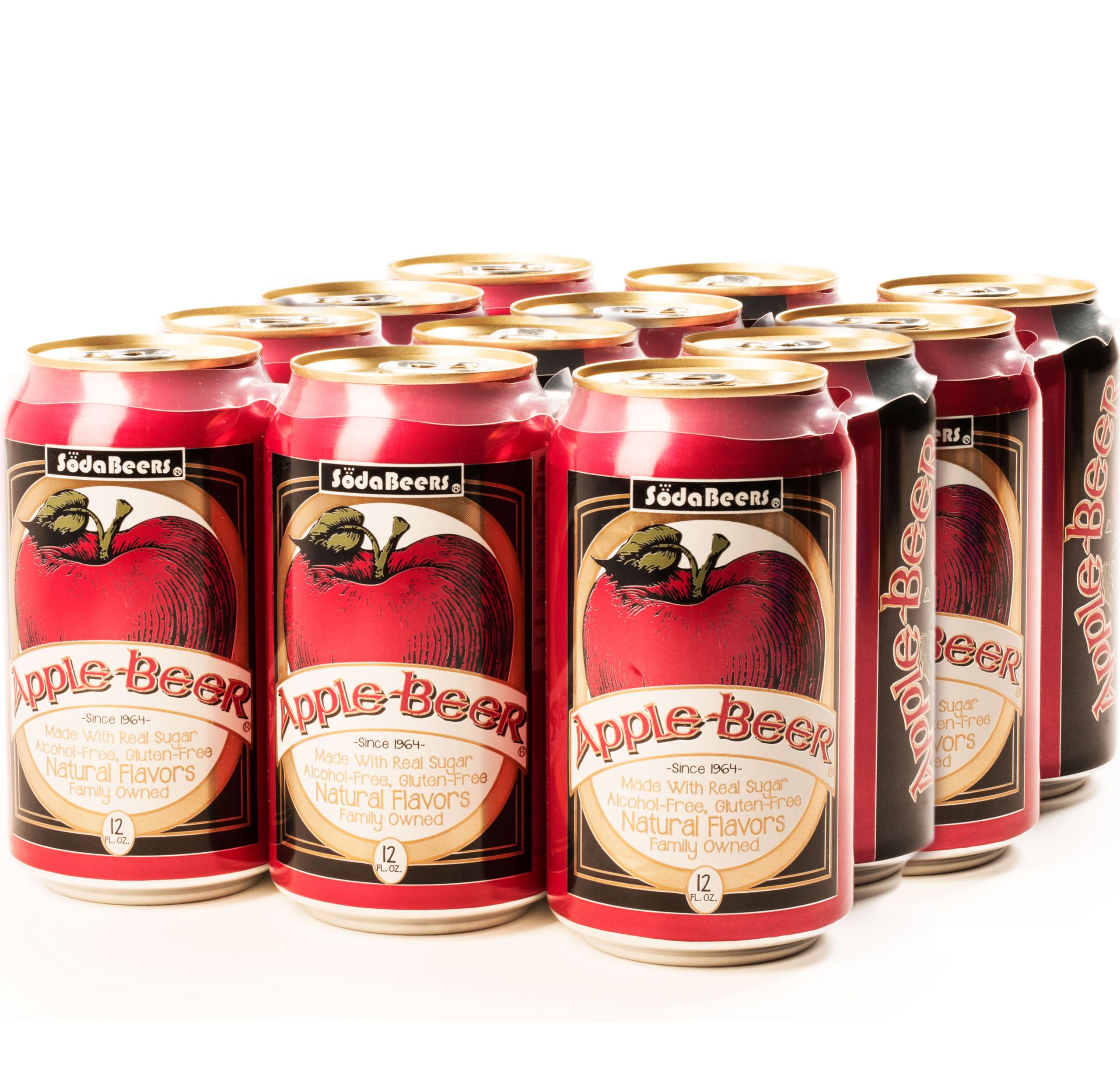 Apple Beer - Premium Cider (12 Cans) | Refreshing Alcoholic Beverage for Parties, BBQs & Relaxing at Home