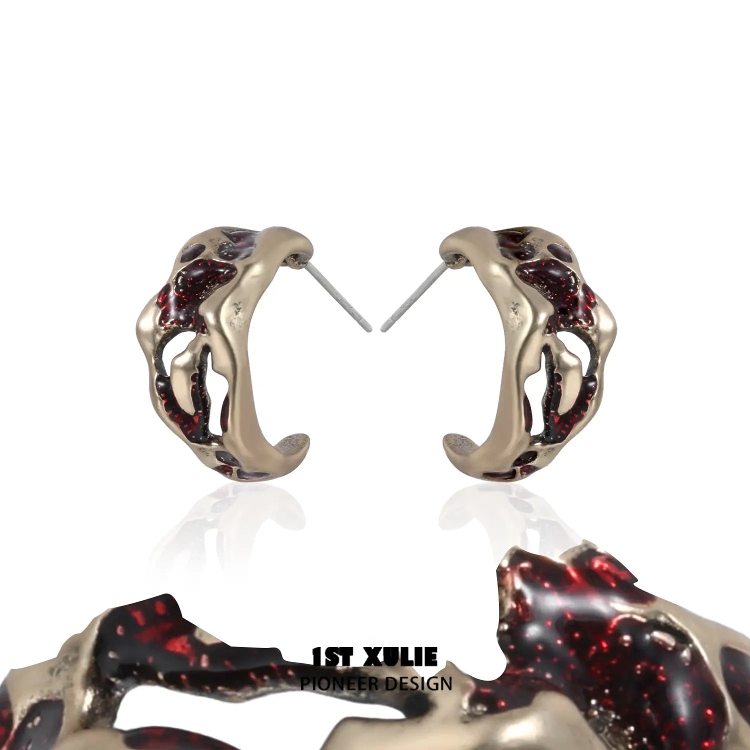 Sinfulness S925 Sterling Silver 18K Gold Plated Vintage Earrings™ - Elegant Jewelry for Women, Perfect for Parties, Weddings & Special Occasions