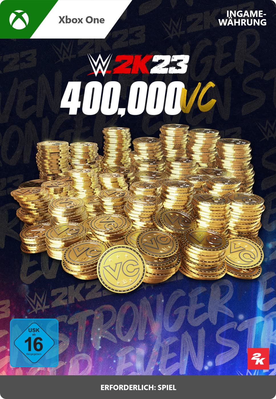WWE 2K23: 400,000 Virtual Currency Pack for Xbox One | Digital Download Code | Enhance Your Wrestling Gaming Experience