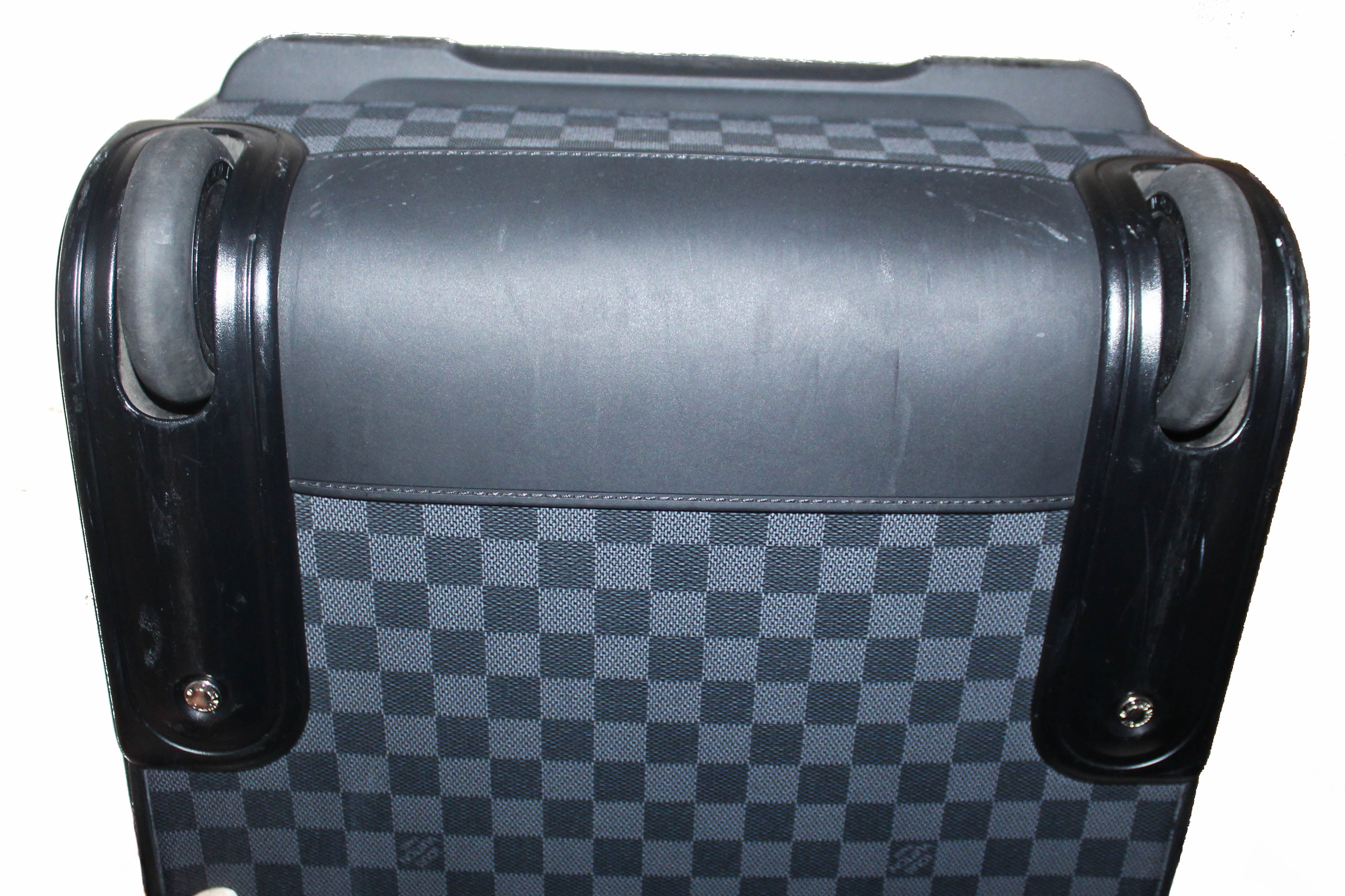 Authentic Louis Vuitton Damier Graphite Canvas Pegase 45 Rolling Luggage Suitcase - Premium Carry-On for Business Travel & Luxury Vacations