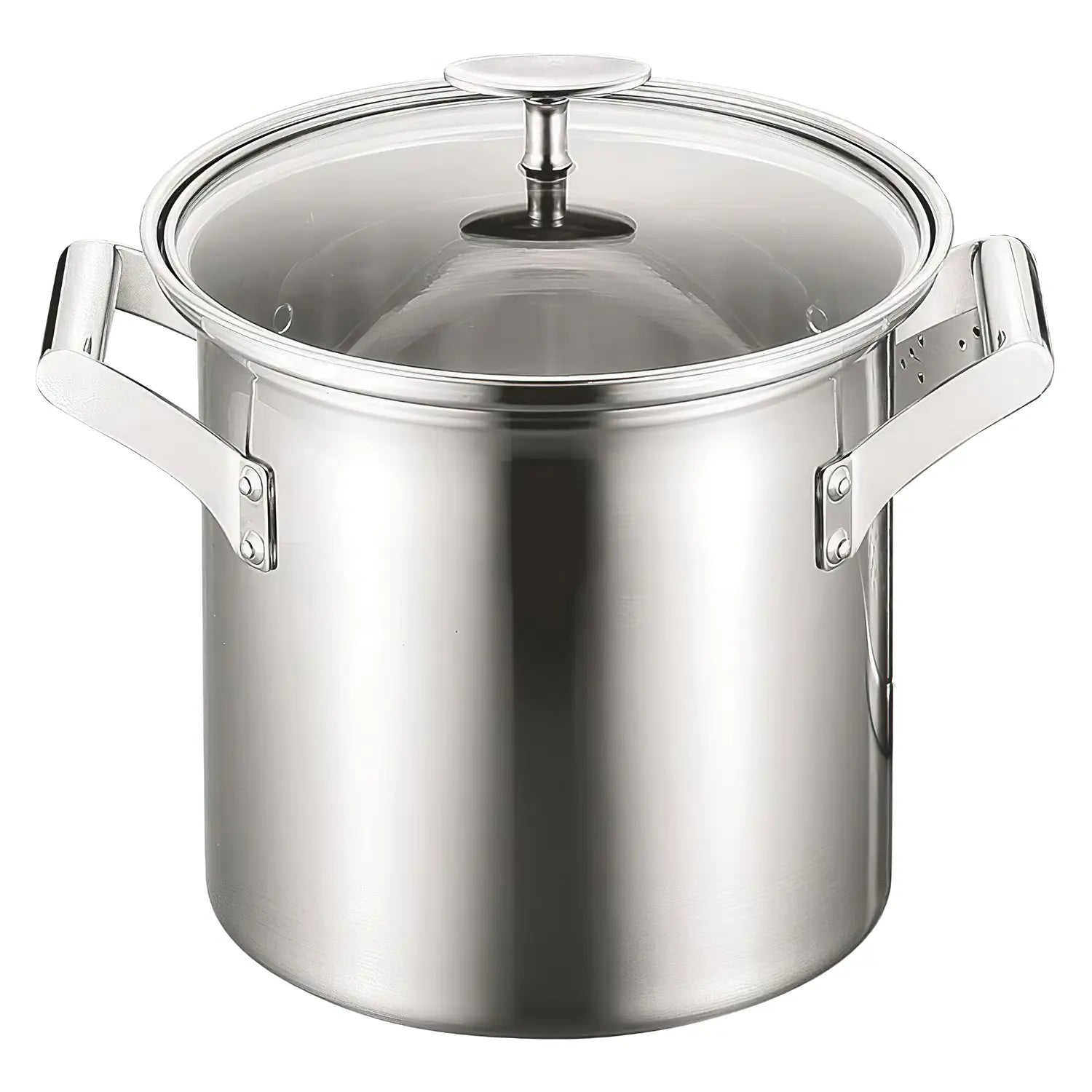Fujinosu Elec Master Pro Aluminum Clad 3-Layer Stainless Steel Pasta Pot - Perfect for Cooking Spaghetti, Macaroni & Homemade Sauces