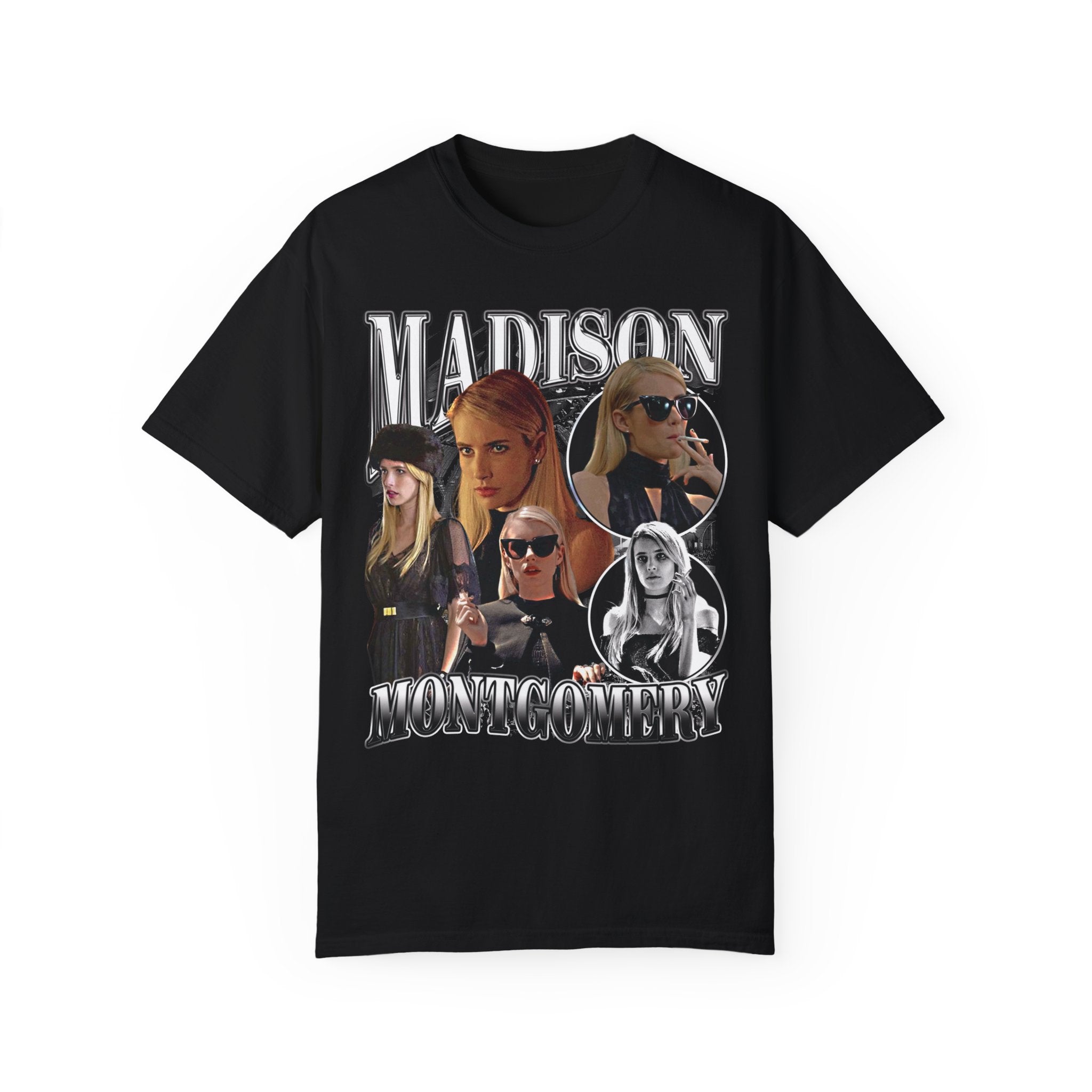 Madison Montgomery 90s Vintage Retro T-Shirt | Unisex Soft Cotton Tee | Perfect for Halloween Costumes, TV Show Merch, and 90s Nostalgia Fashion